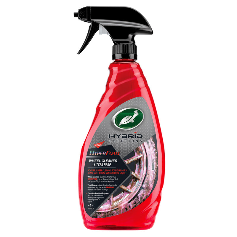 Turtle Wax, HS Hyperfoam Wheel & Tyre Cleaner 680ml, Rot, Schwarz