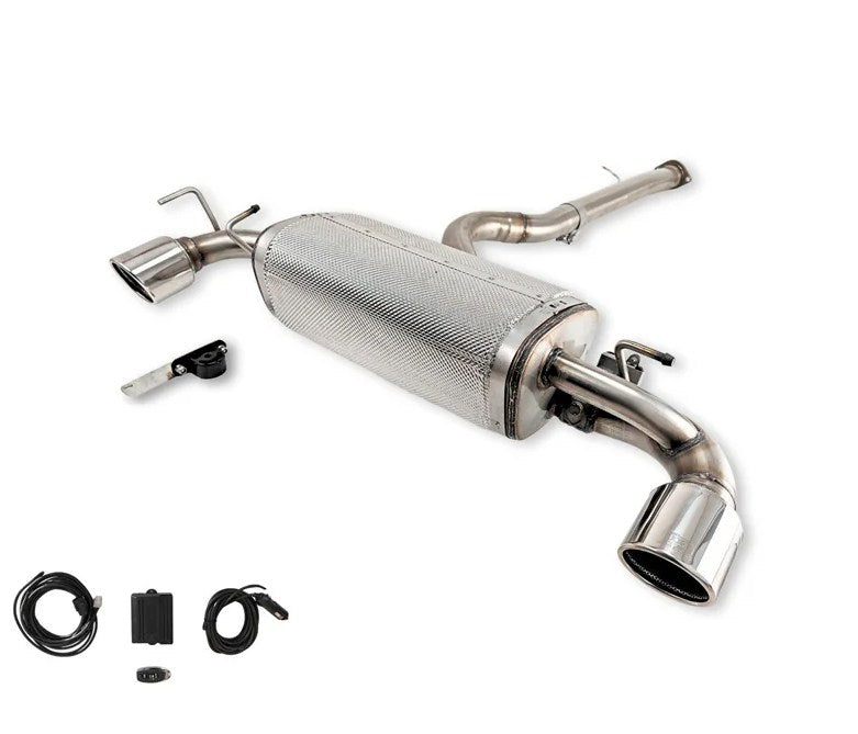 Ulter Sport, Sportauspuffanlage, Doppelwandiger Edelstahl 2x100mm RS, passend für Toyota GR Yaris Mk1 (2020-2024)