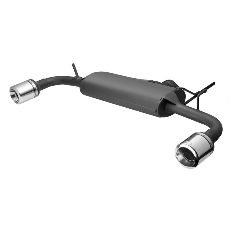 Ulter Sport, Doppelsportauspuff passend für Mitsubishi Lancer VIII Limousine/Sportback 1.5i 80kW/1.8i 105kW 2007-2012 100mm, Stahl, Schwarz