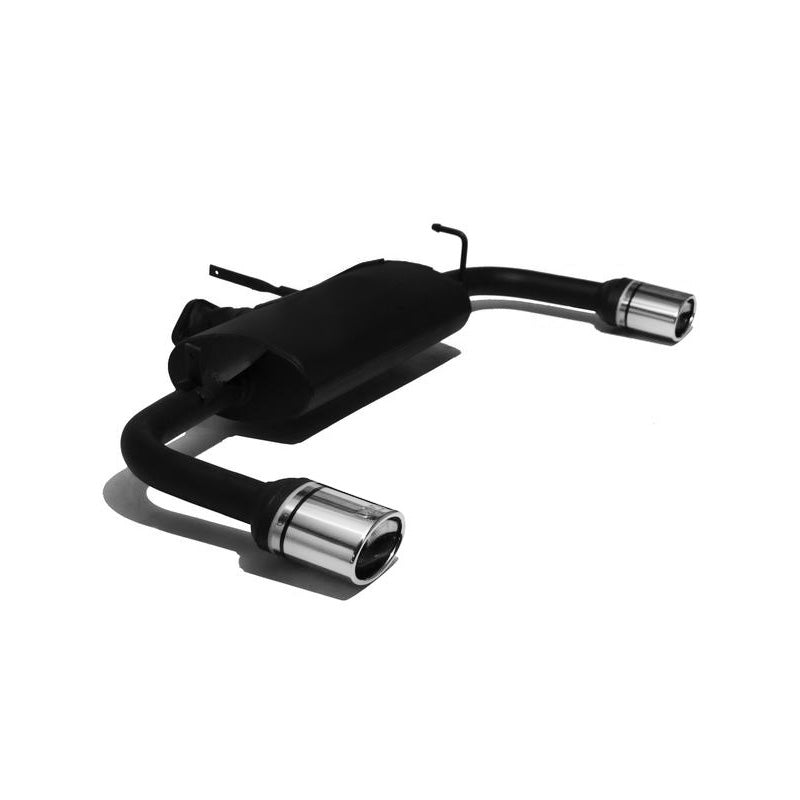 Ulter Sport, doppelte Sportauspuffanlage, E-Mark genehmigt, passend für Mitsubishi Lancer VIII HB/Sedan 1.5i 80kW/1.8i 105kW (2007-2012), 120x80 mm