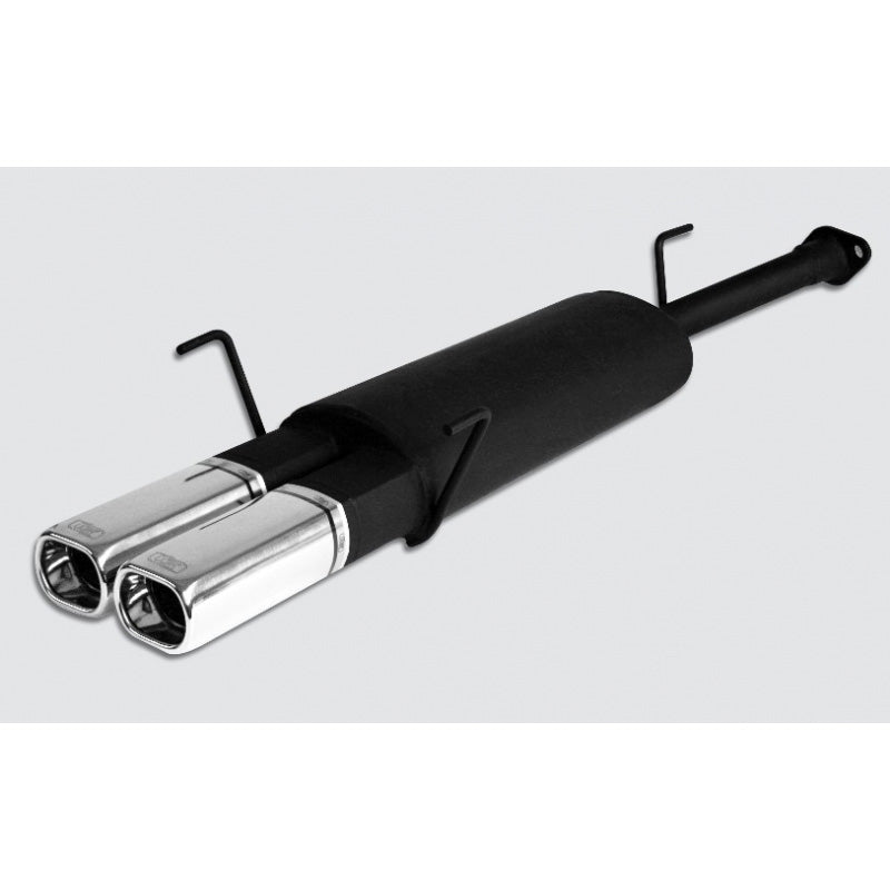Ulter Sport, Sportauspuffanlage, Edelstahl, passend für Opel Astra G Kombi 1.4-2.0 (1998-2003), 2x 80x65mm, E-gekennzeichnet