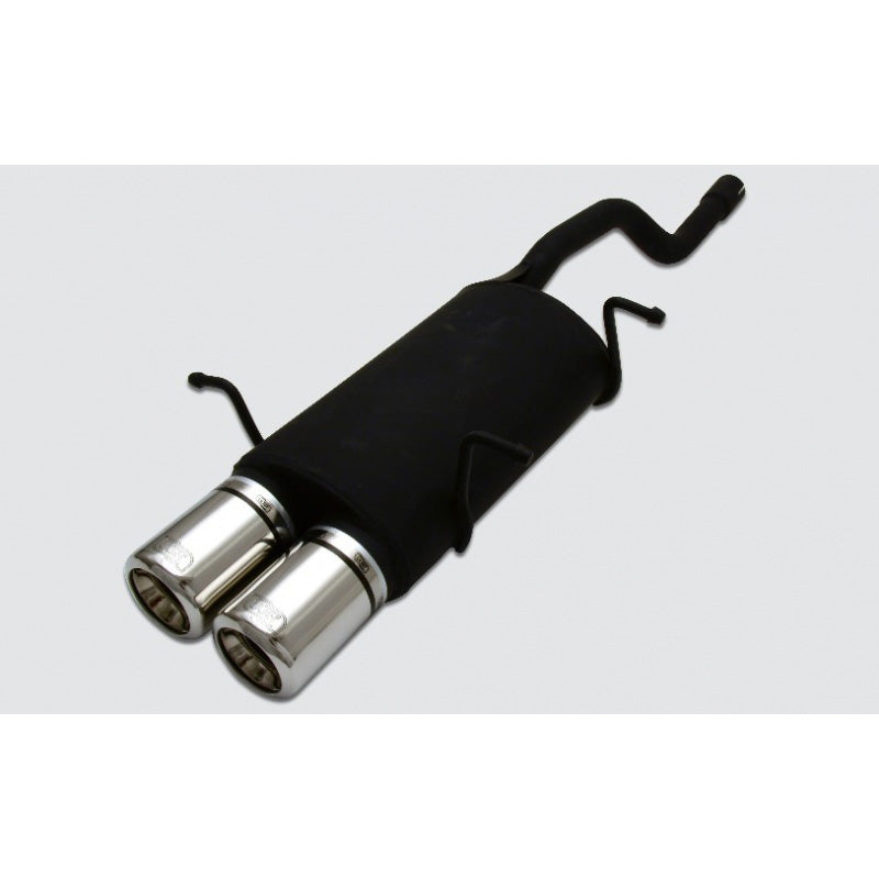 Ulter Sport, Sportauspuff, Edelstahl, Passend für Suzuki Swift II HB 1.0i/1.3i (1989-2005), 2x 80mm, E-Mark geprüft