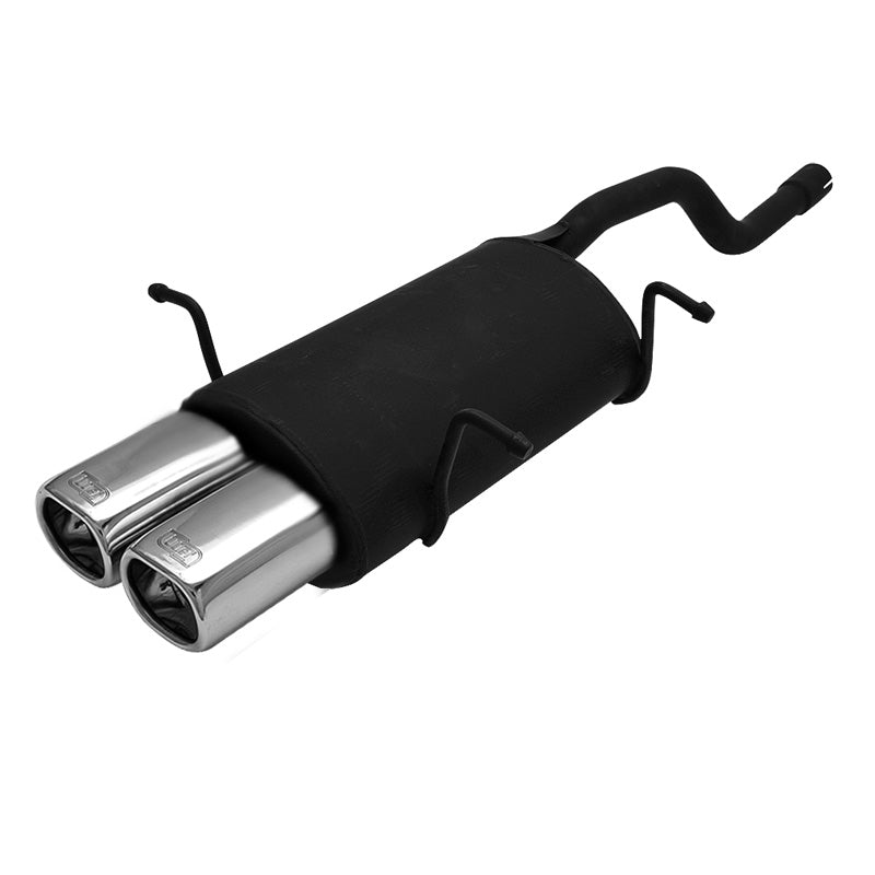 Ulter Sport, Sportauspuff, Edelstahl, Passend für Suzuki Swift II HB 1.0i/1.3i (1989-2005), 2x 80x65mm
