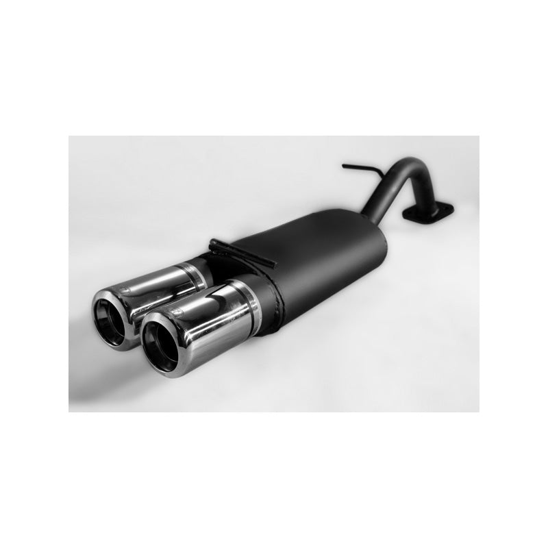 Ulter Sport, Sportauspuff, 2x 80 mm, Passend für Toyota Yaris I HB 1.0i/1.3i (1999-2005), E-geprüft