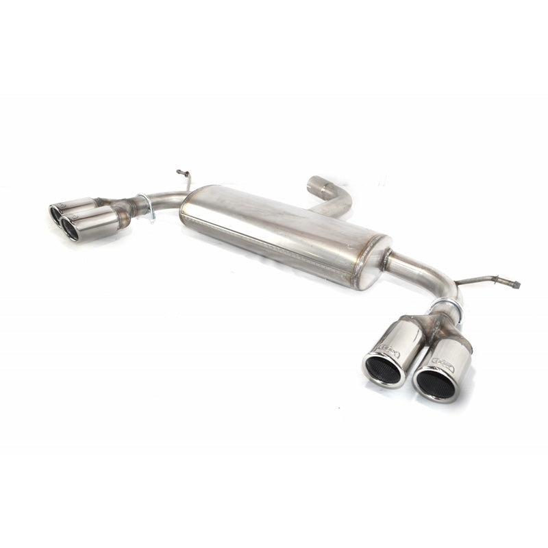 Ulter Sport, Doppel-Sportauspuff aus Edelstahl, Passend für Volkswagen Touran 2003-2010, 2x 70mm