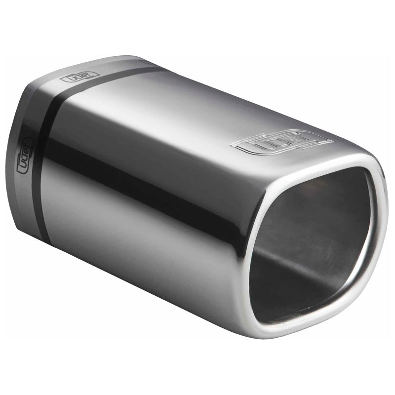 Ulter Sport, Endrohr - Eckig 80x65mm - Länge 120mm - Montage 40-55mm - Edelstahl, Inox