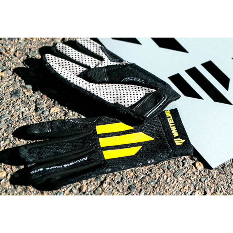 Whiteline, Mechanikerhandschuhe, Kunstleder, Schwarz